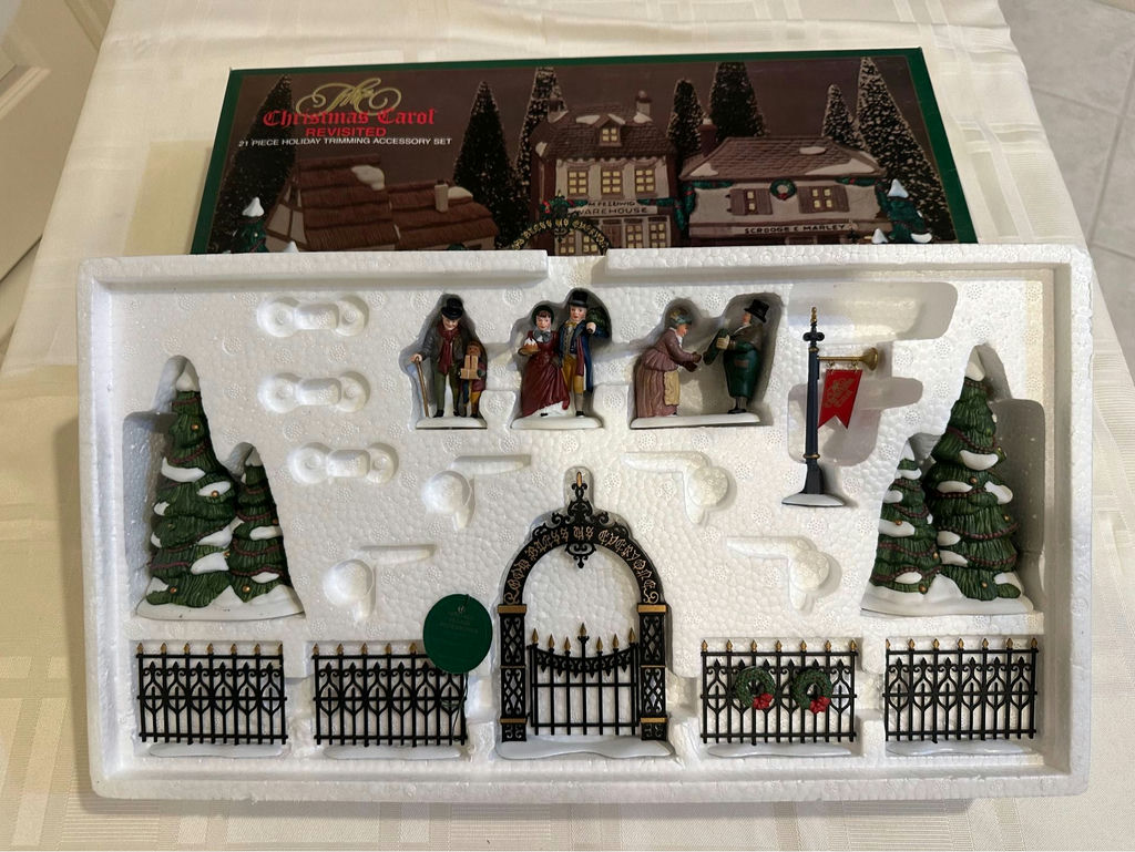 Heritage Village Holiday Trimming Accessory Set The Christmas Carol Revisited - image 2 of 6