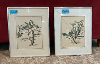 Two Framed John Westcott Tree Prints - Image 1 of 9