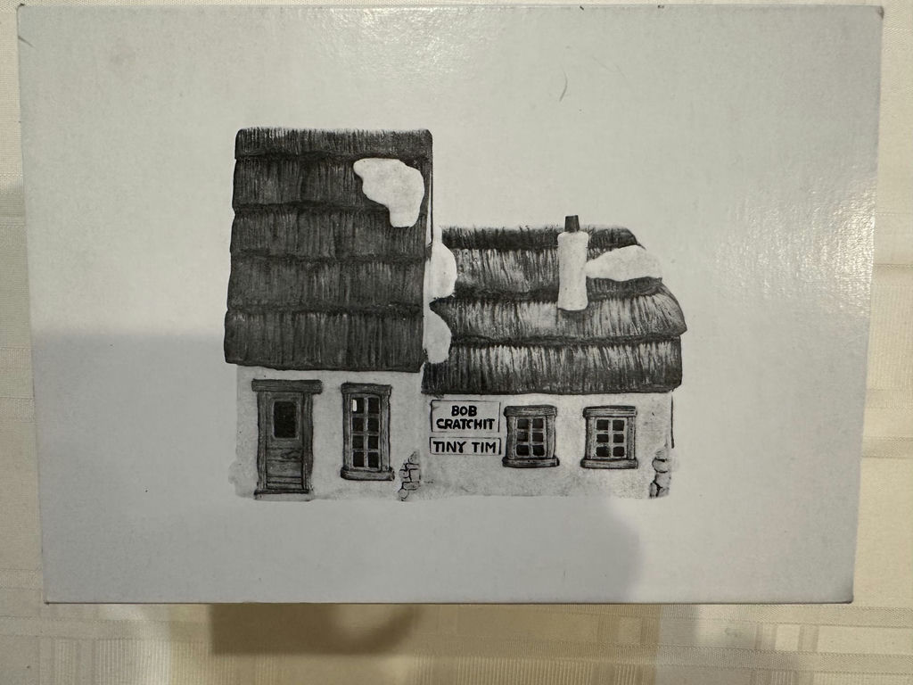 Dickens Village Cottage: Bob Cratchit and Tiny Tim - image 2 of 9