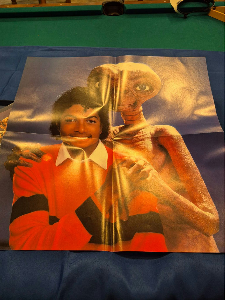 E.T. The Extra-Terrestrial memorabilia: VHS box, poster, and artwork - image 5 of 7