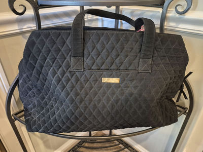 Vera Bradley Quilted Black Travel Bag - Image 1 of 3