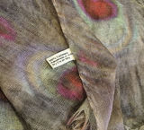 Cashmere Scarf With Peacock Feather Pattern - thumbnail 2 of 2