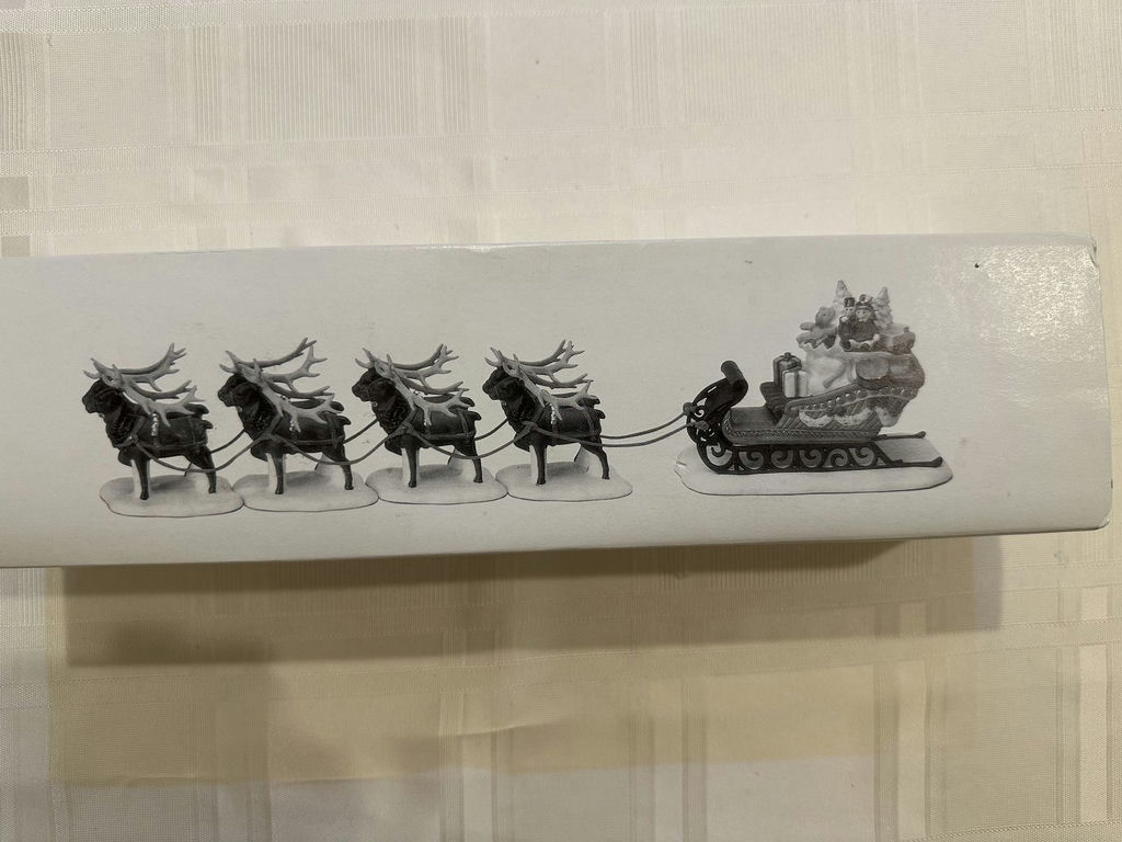 Heritage Village Collection Sleigh and EightTiny Reindeer Set - - image 2 of 9