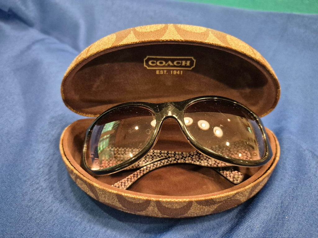 Coach sunglasses with case (pair) - image 2 of 2