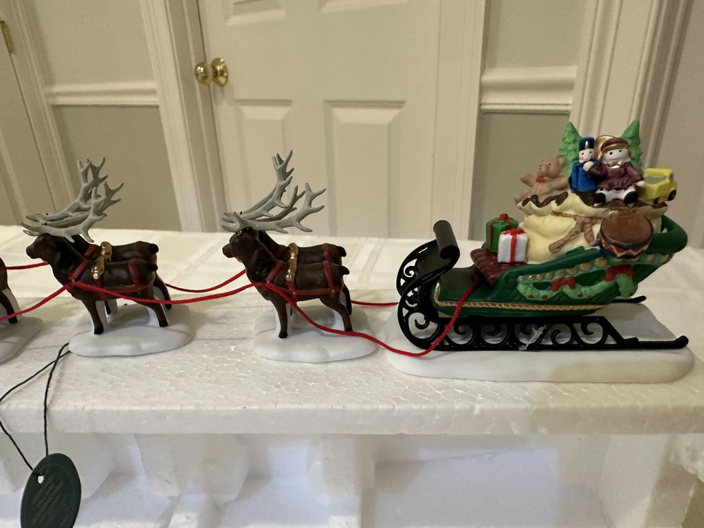Heritage Village Collection Sleigh and EightTiny Reindeer Set -  - image 3 of 9