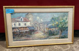 Framed impressionist city street scene - thumbnail 2 of 2