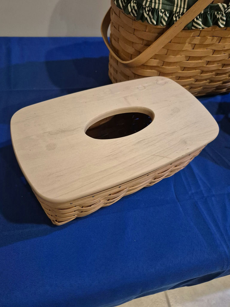 Longaberger Handwoven Baskets and Tissue Box Cover - image 2 of 6