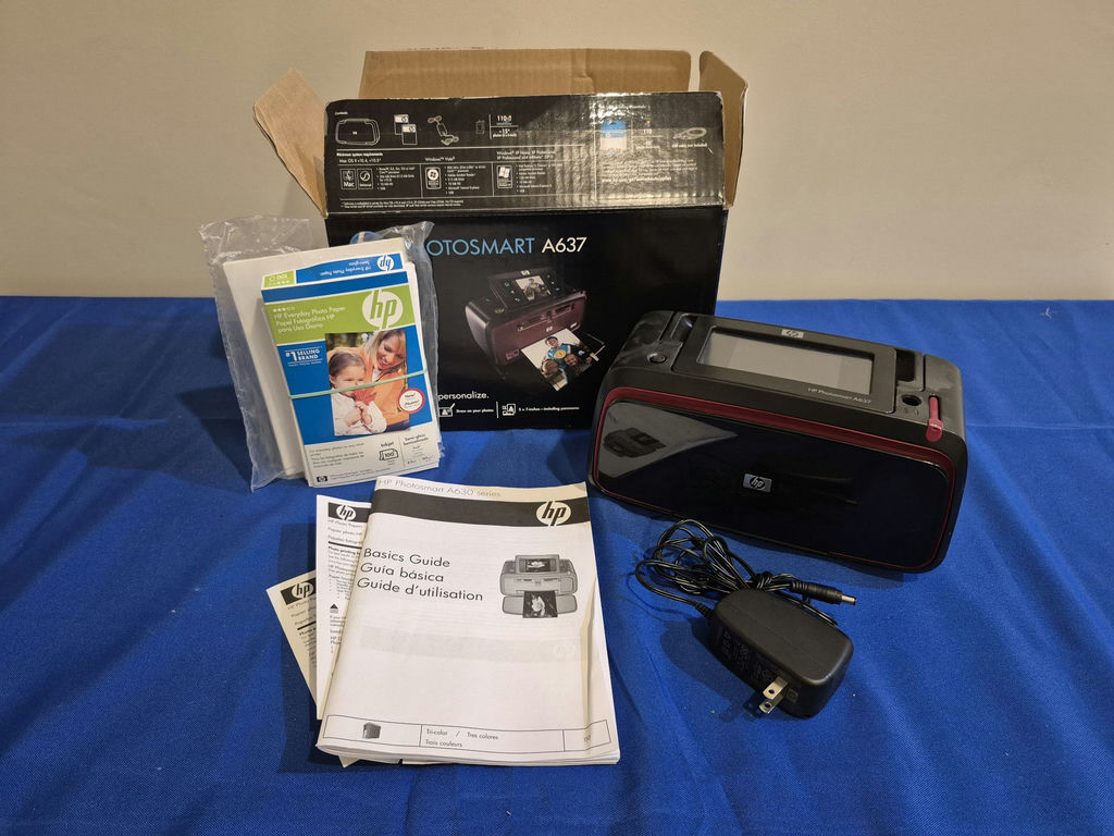 HP Photosmart A637 Compact Photo Printer Bundle - image 2 of 3