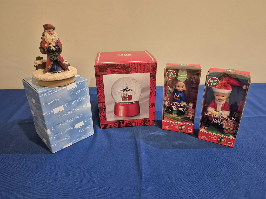 Christmas Figurines, Snow Globe, and Kelly Club Dolls - image 2 of 2