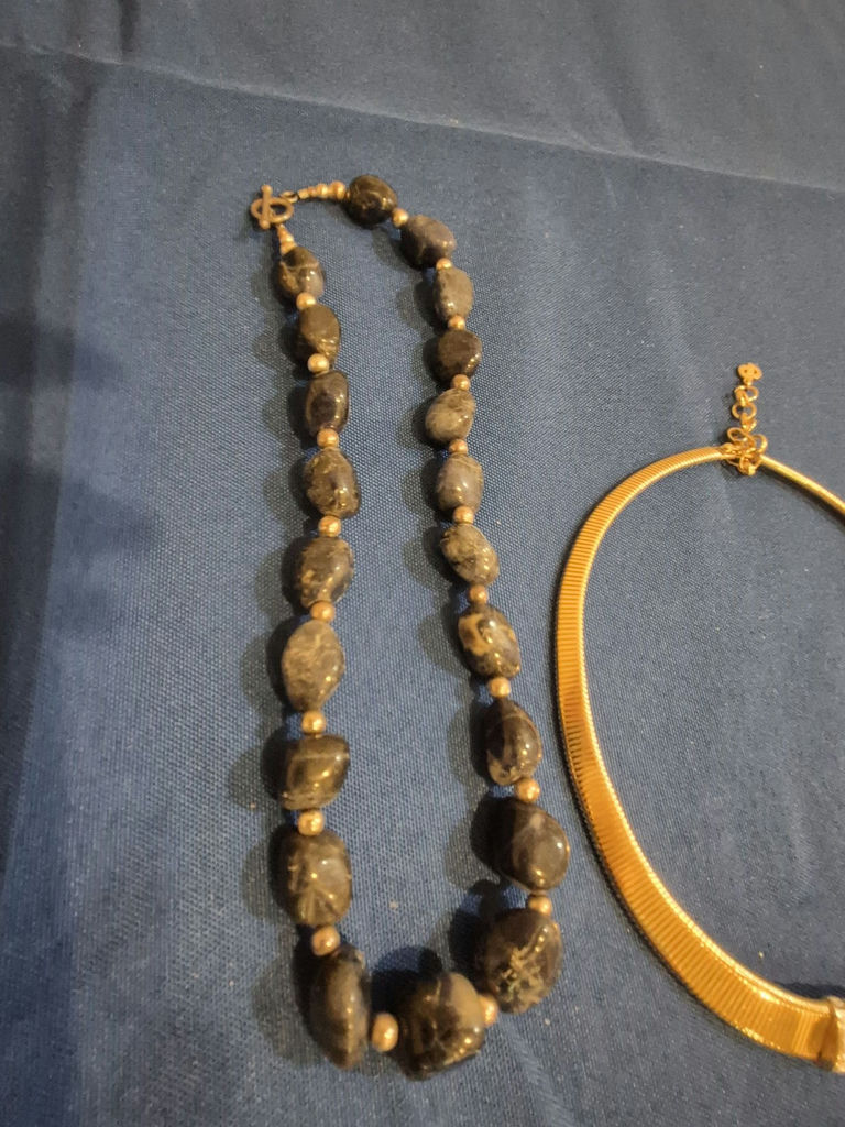 Three Beaded and Metal Necklaces - image 2 of 4