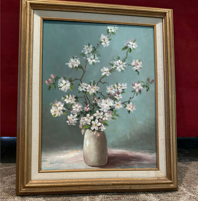 Apple Blossoms in a Vase Signed by DiMaggio - Image 1 of 4