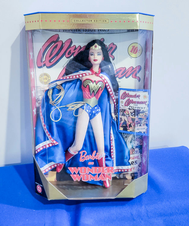 Barbie Collector Edition dolls in boxes: Wonder Woman and Coca-Cola fashion - image 4 of 4