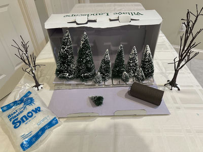 Village Landscape 14-Piece Snowy Trees - Image 1 of 6