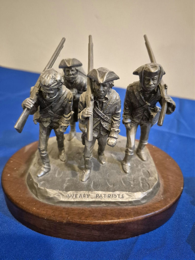 Pewter Historical Military Figurines on Wooden Bases - image 4 of 4