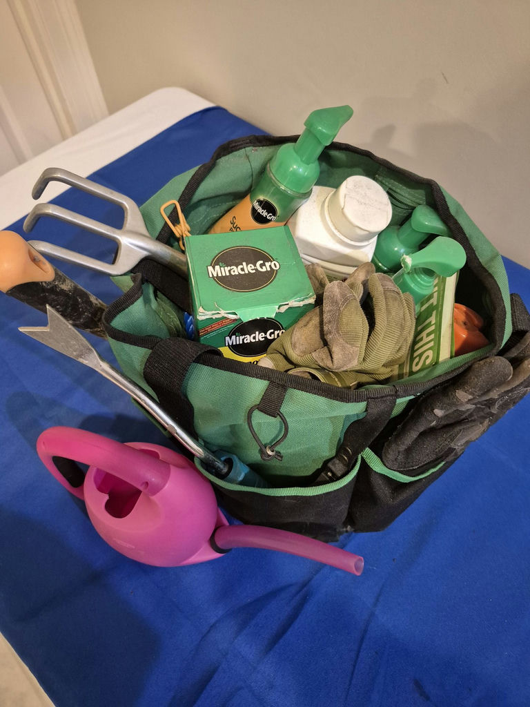 Gardening Tool Bag with Hand Tools, Gloves, Watering Can, and Plant Care Supplies - image 2 of 2