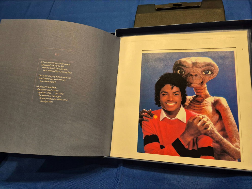 E.T. The Extra-Terrestrial memorabilia: VHS box, poster, and artwork - image 7 of 7