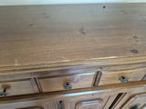 Wood Sewing Storage Cabinet with Drawers and Fold-Out Work Surface - thumbnail 5 of 9