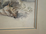 Framed Still Life with Bottles and Flowers sign by Ruth Kulberg - thumbnail 2 of 3