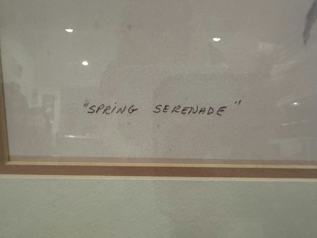 Spring Serenade framed floral watercolor Signed by Howells - image 2 of 3