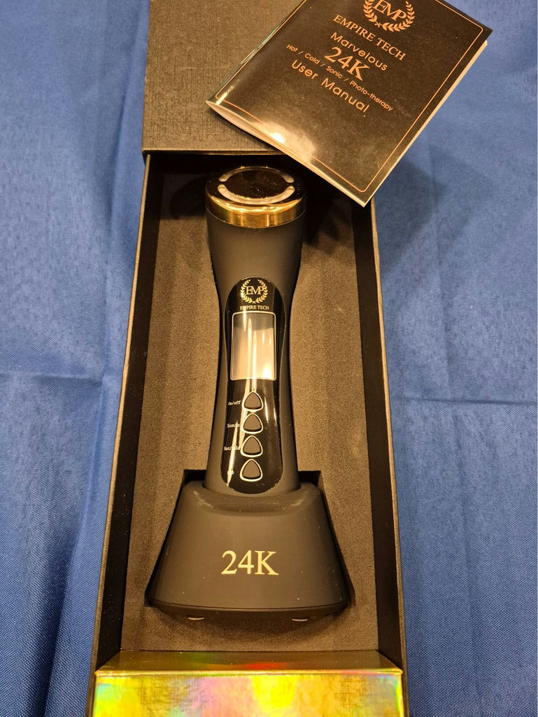 Brand New Empire Tech Marvelous 24K Hot/Cold Sonic Photo-Therapy Facial Device - image 3 of 5