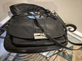 Coach: Black leather handbag with top flap - thumbnail 1 of 4