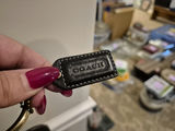 Coach black leather handbag with brass hardware - thumbnail 3 of 3