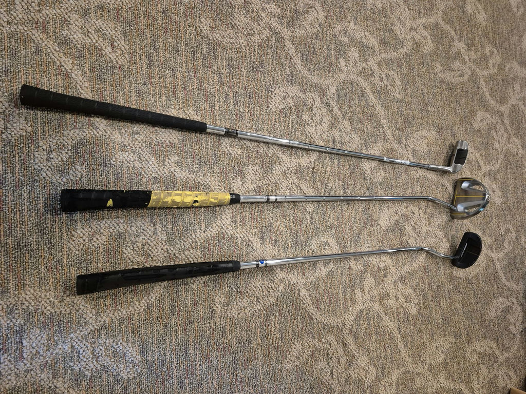 Golf clubs set with drivers, irons, and a putter - image 5 of 5