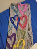 Alan Bilzerian Heart Pattern Scarf and Drawstring Bag - thumbnail 2 of 8