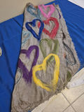 Alan Bilzerian Heart Pattern Scarf and Drawstring Bag - thumbnail 5 of 8
