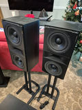 Pair of Triad LCR Front Speakers on Stands and Subwoofer - thumbnail 1 of 8