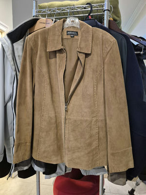 Bernardo Suede Leather Jacket XL - Image 1 of 3