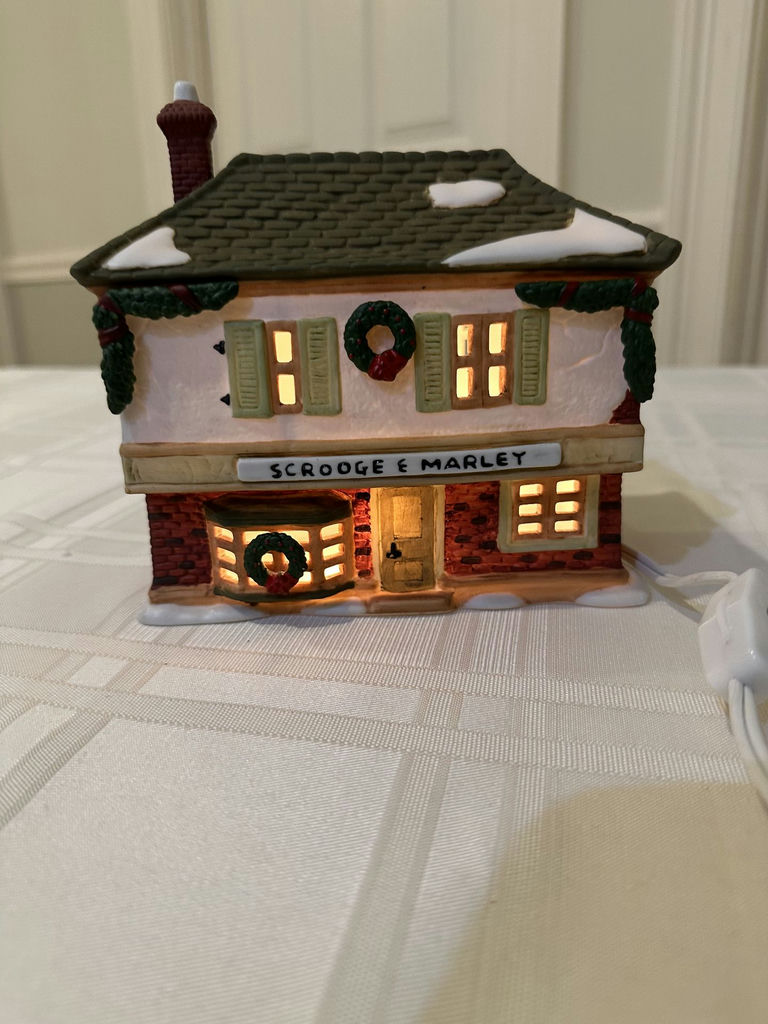 Dickens Village Scrooge & Marley Counting House  - image 2 of 10