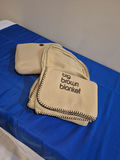 Two Bloomingdales Big Brown Blanket Throw Blanket with Storage Case - thumbnail 2 of 4