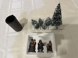 Heritage Village Christmas Scene: Lit Houses, Snowy Trees, and Carolers - thumbnail 5 of 6