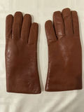Coach Brown leather gloves with white shearling lining - thumbnail 3 of 6