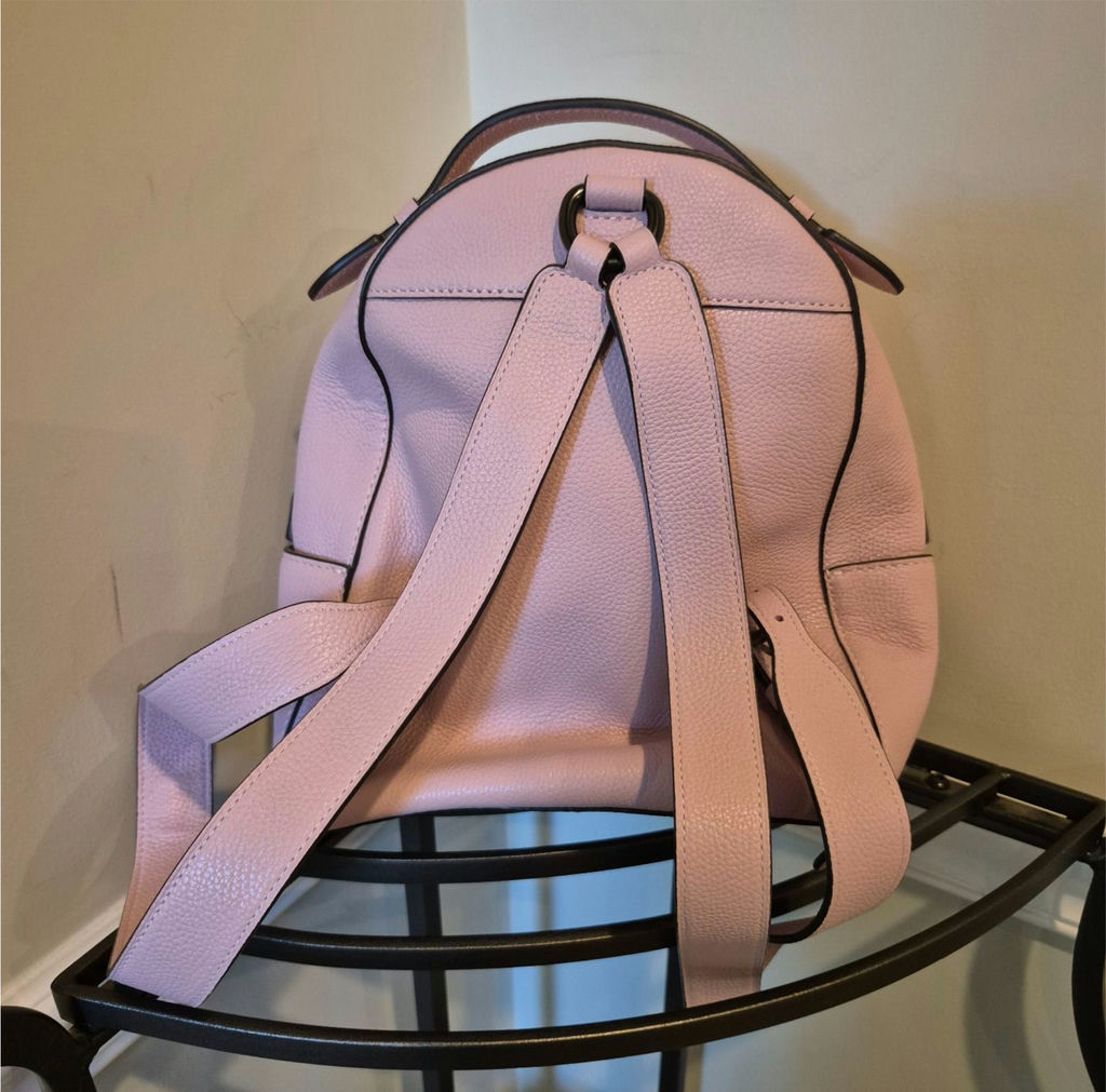 Coach pink pebble-leather mini backpack - image 2 of 3