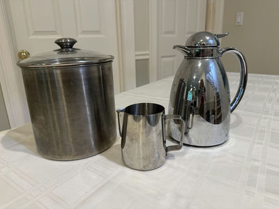 Carafe, canister and creamer - Image 1 of 15