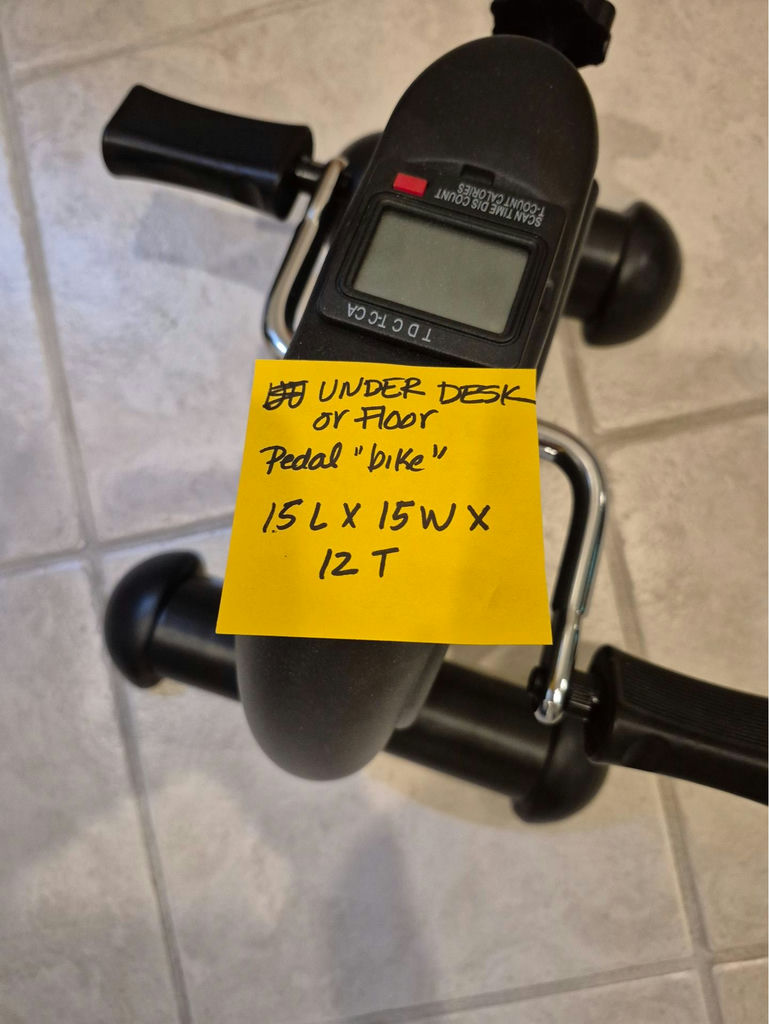 Under-desk pedal exerciser with digital display - image 3 of 3