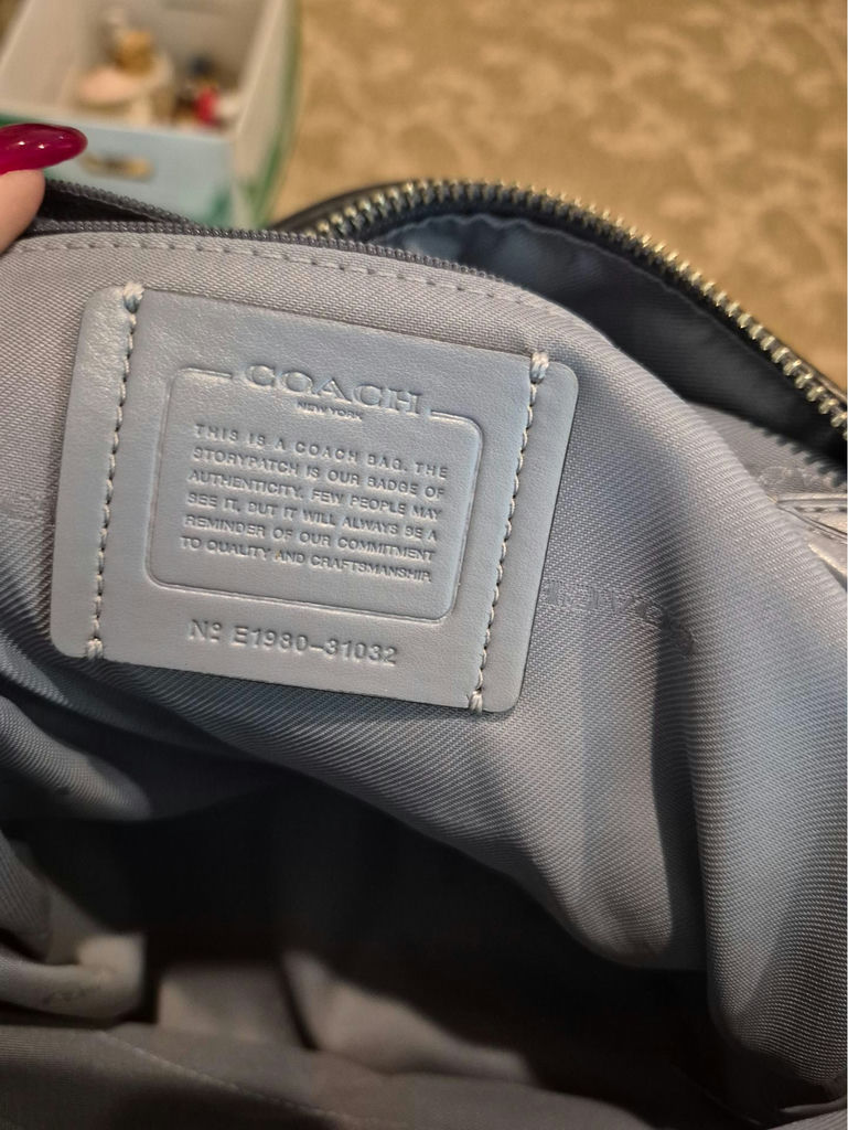 Coach lavender pebble leather mini backpack - image 5 of 5
