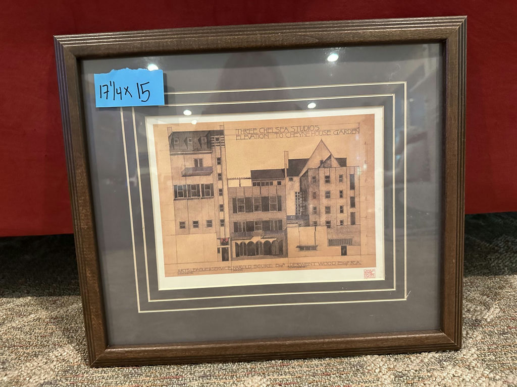Two framed Cheyne House architectural prints - image 2 of 7
