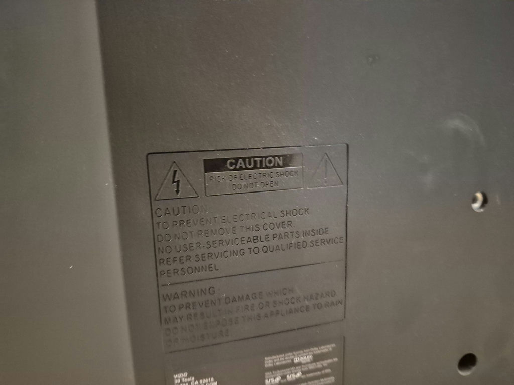 VIZIO E320VA 32" Flat Screen Television with Remote and Power Cable - image 3 of 4