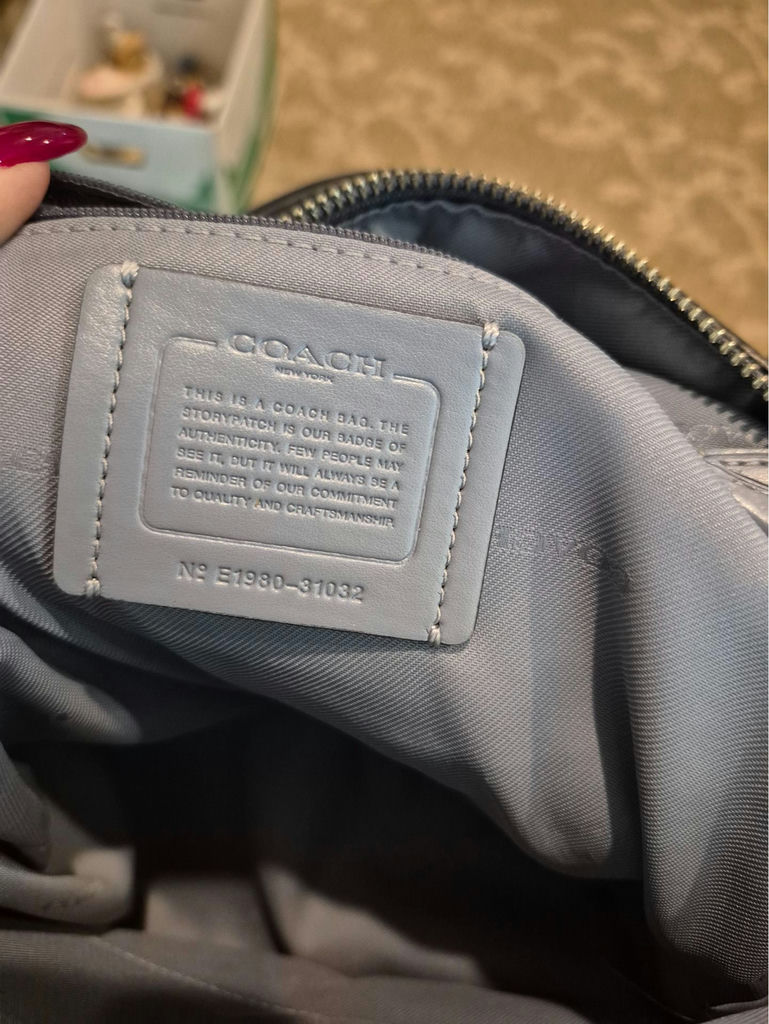 Coach lavender pebble leather mini backpack - image 4 of 5