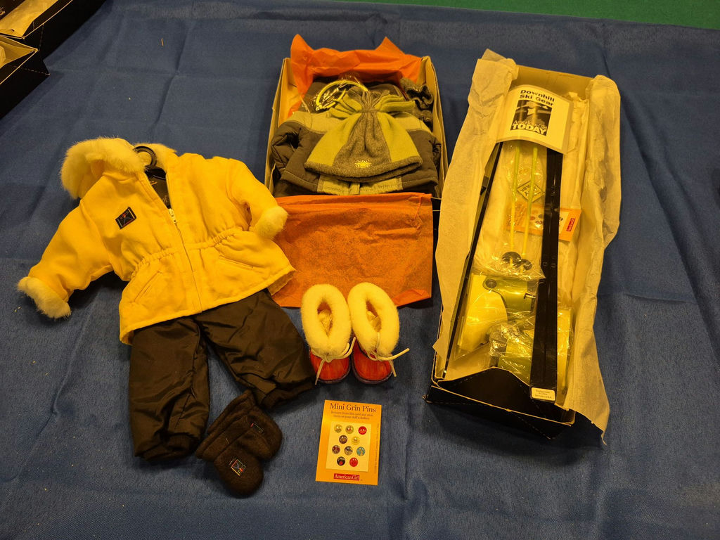 American Girl Doll winter clothing set with downhill ski gear - image 1 of 6