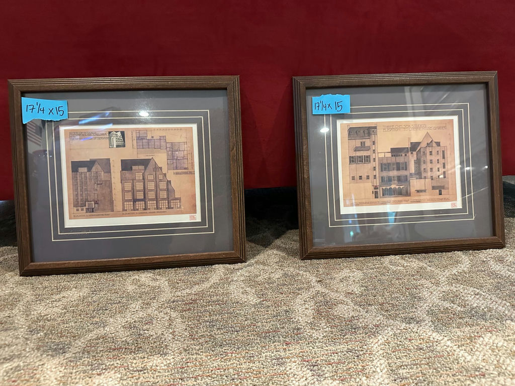 Two framed Cheyne House architectural prints - image 7 of 7