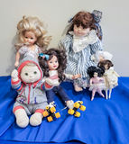 Assorted doll collection (plush, fashion, and porcelain dolls) with roller-skate accessories - thumbnail 2 of 2