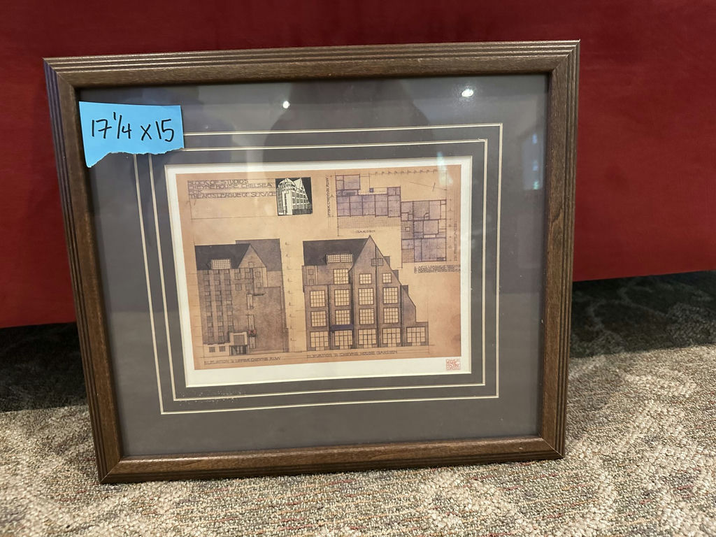 Two framed Cheyne House architectural prints - image 3 of 7