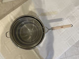 Stainless steel nesting bowls and a metal mesh strainer - thumbnail 5 of 5