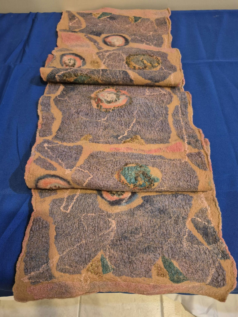 Abstract Textile Scarf - image 3 of 4