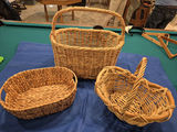 Set of three wicker baskets - thumbnail 1 of 4