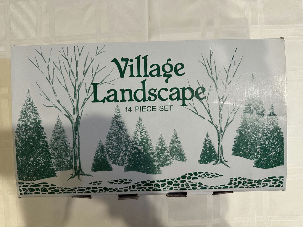 Village Landscape 14-Piece Snowy Trees - image 2 of 6